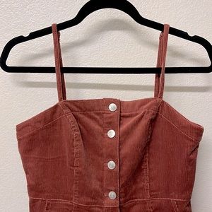 Corduroy Overall Dress